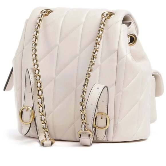 NWT ✅ COACH Tabby Backpack With Pillow Quilting CU076 CHALK ✨ NWTs - Picture 3 of 16